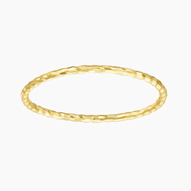 Luxury Jewelry Sale – Sparkle For Less 14K Gold Plated Stackable Thumb Ring