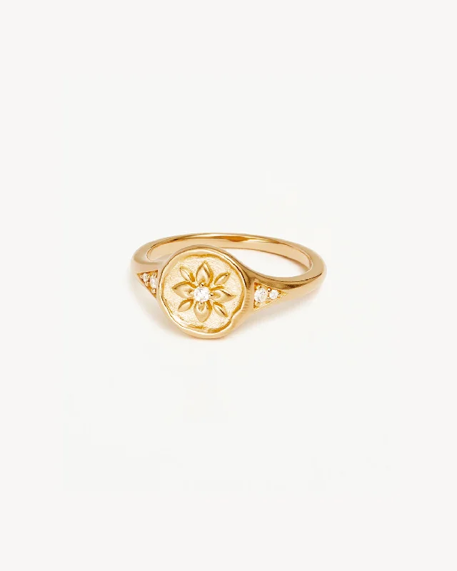 Limited-Time Offer On Elegant Jewelry Pieces 18k Gold Vermeil Live in Love Ring