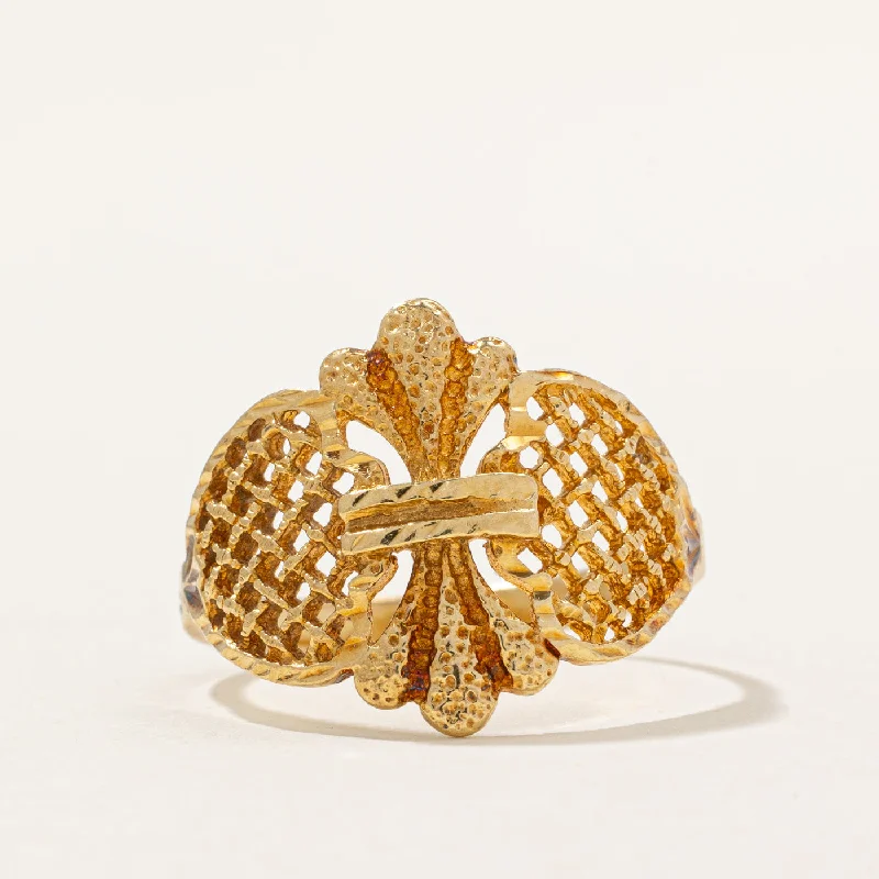 Elegant Jewelry, Affordable Luxury – Shop Now 18k Yellow Gold Fleur De Lis Ring | SZ 7.75 | Elegant Jewelry, Affordable Luxury – Shop Now 18k Yellow Gold Fleur De Lis Ring | SZ 7.75 |