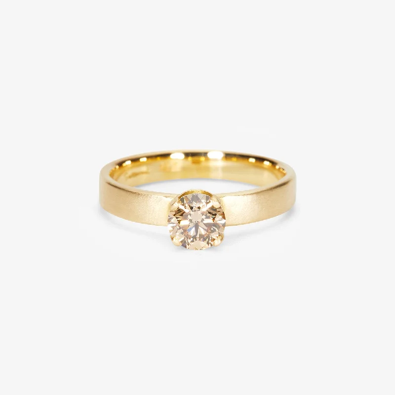 Eco-Friendly Sustainable Jewelry For Conscious Buyers R10307BR | 5.6mm Classic Brown Diamond Solitaire Ring Eco-Friendly Sustainable Jewelry For Conscious Buyers R10307BR | 5.6mm Classic Brown Diamond Solitaire Ring
