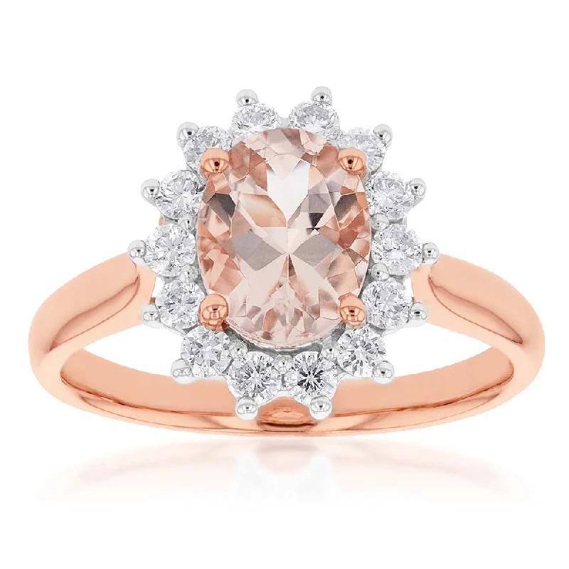 Seasonal Jewelry Clearance – Best Styles At The Lowest Prices 9ct Rose Gold 1.50ct Morganite and 0.50ct Diamond Halo Ring Seasonal Jewelry Clearance – Best Styles At The Lowest Prices 9ct Rose Gold 1.50ct Morganite and 0.50ct Diamond Halo Ring