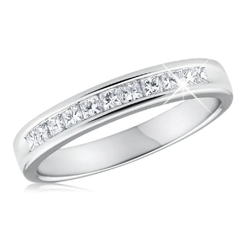 Shop Signature Jewelry Styles At Exclusive Prices 9ct White Gold 1/2 Carat Diamond Ring With 11 Princess Cut Diamonds Shop Signature Jewelry Styles At Exclusive Prices 9ct White Gold 1/2 Carat Diamond Ring With 11 Princess Cut Diamonds