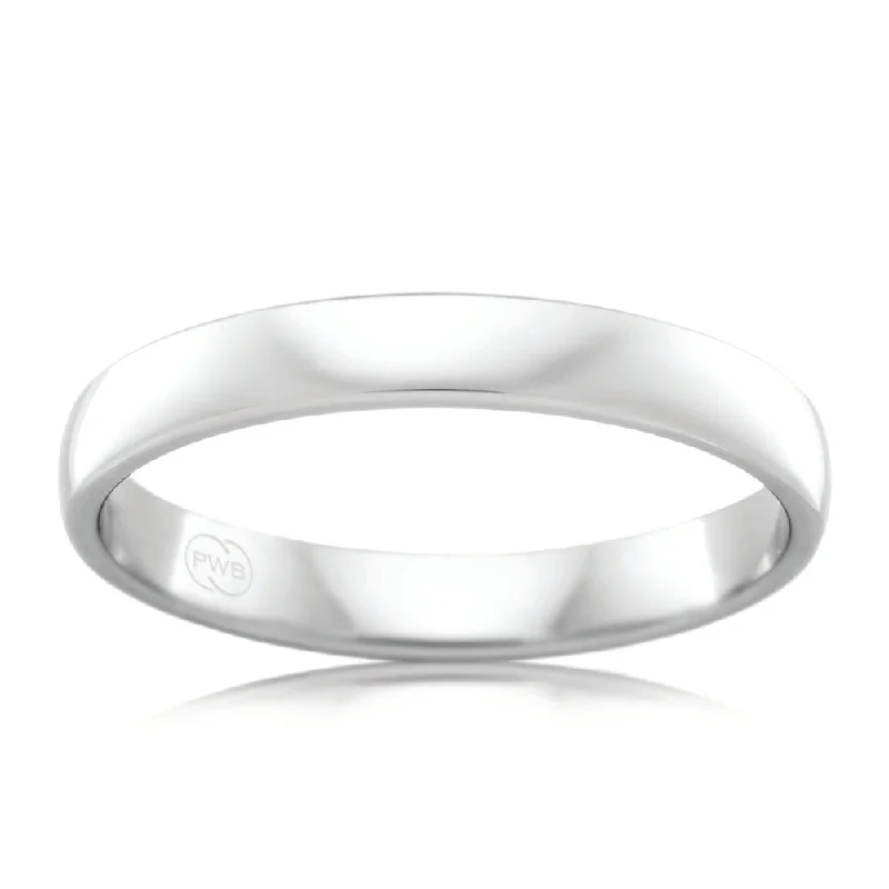 Fashion-Forward Jewelry At Incredible Prices 9ct White Gold 3mm Classic Barrel Ring. Size P Fashion-Forward Jewelry At Incredible Prices 9ct White Gold 3mm Classic Barrel Ring. Size P