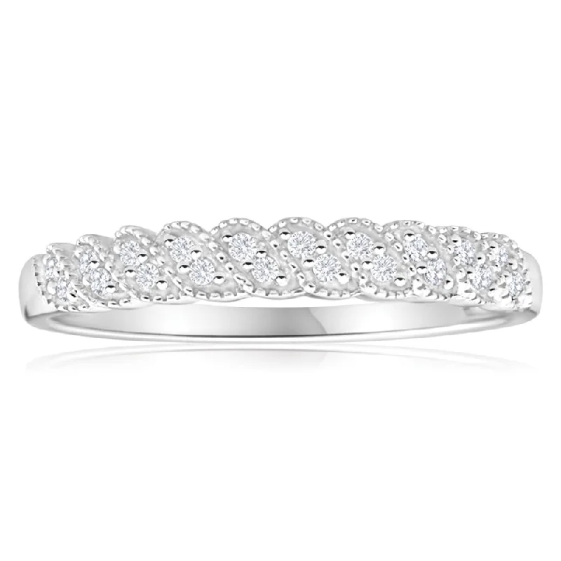 9ct White Gold Opulent Diamond Ring