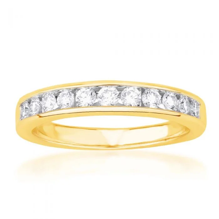 Seasonal Jewelry Clearance – Best Styles At The Lowest Prices 9ct Yellow Gold 1/2 Carat Diamond Ring with 11 Brilliant Diamonds Seasonal Jewelry Clearance – Best Styles At The Lowest Prices 9ct Yellow Gold 1/2 Carat Diamond Ring with 11 Brilliant Diamonds