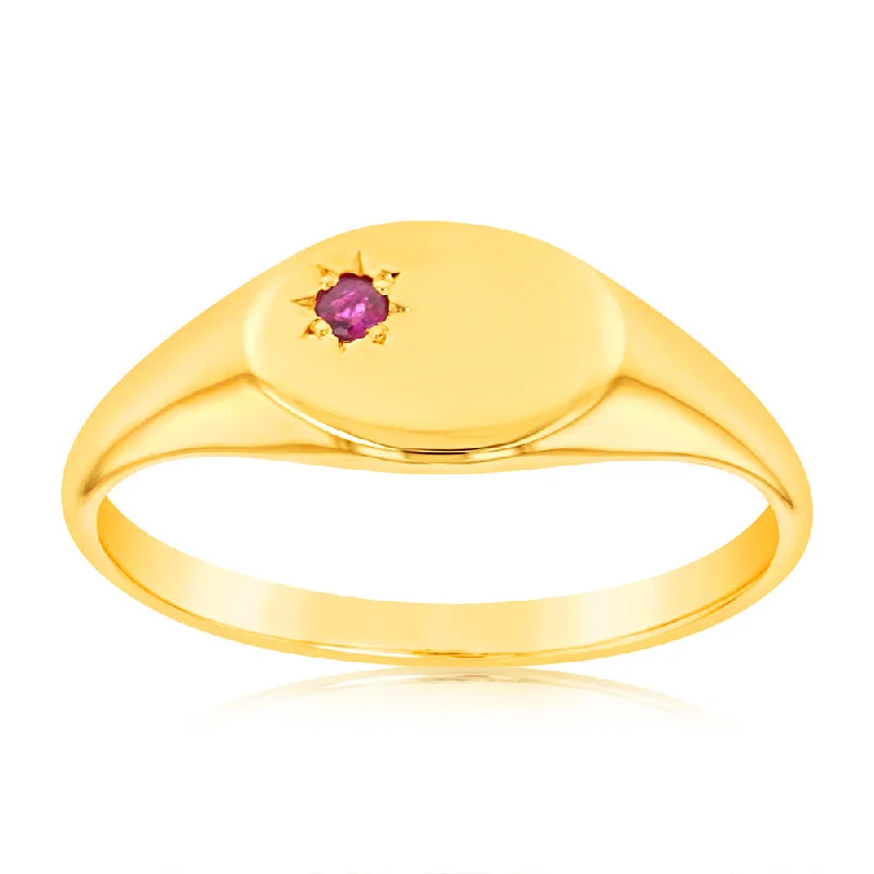 Once-A-Year Jewelry Deals – Shop Before They’Re Gone 9ct Yellow Gold 1.75mm Natural Ruby Ring Once-A-Year Jewelry Deals – Shop Before They’Re Gone 9ct Yellow Gold 1.75mm Natural Ruby Ring