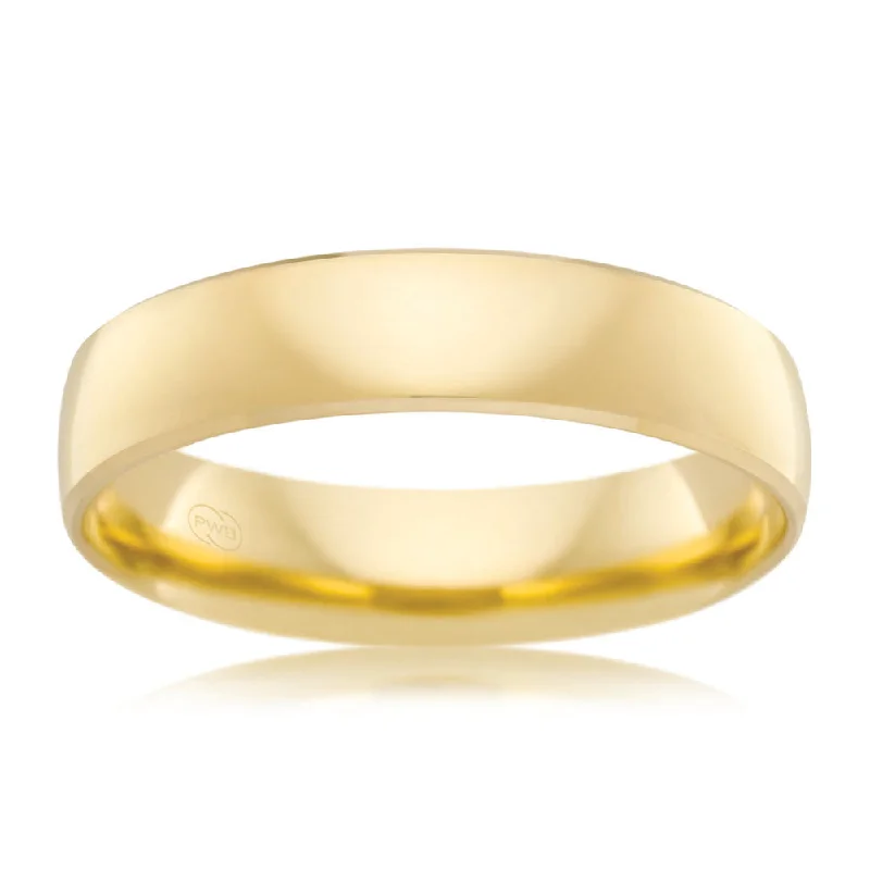 Fashion-Forward Jewelry At Incredible Prices 9ct Yellow Gold 5mm Half Round Bevelled Ring. Size Z Fashion-Forward Jewelry At Incredible Prices 9ct Yellow Gold 5mm Half Round Bevelled Ring. Size Z