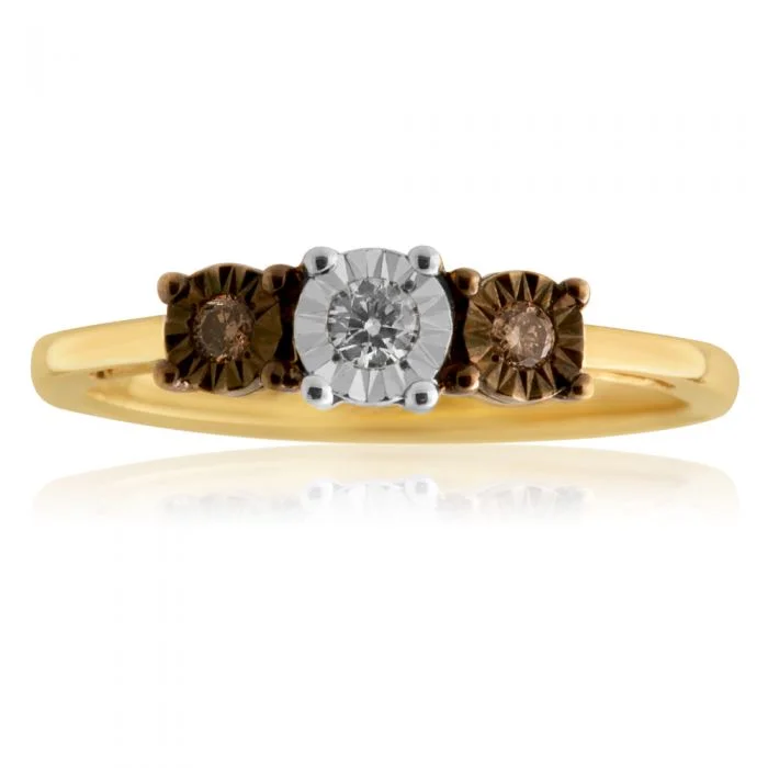 Best Jewelry Deals – Premium Quality At Exclusive Discounts 9ct Yellow Gold Australian Champagne Diamond Ring with 2 Brilliant White Diamonds Best Jewelry Deals – Premium Quality At Exclusive Discounts 9ct Yellow Gold Australian Champagne Diamond Ring with 2 Brilliant White Diamonds