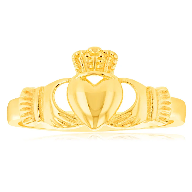 Buy More, Save More On Stunning Jewelry Pieces 9ct Yellow Gold Claddagh Ring