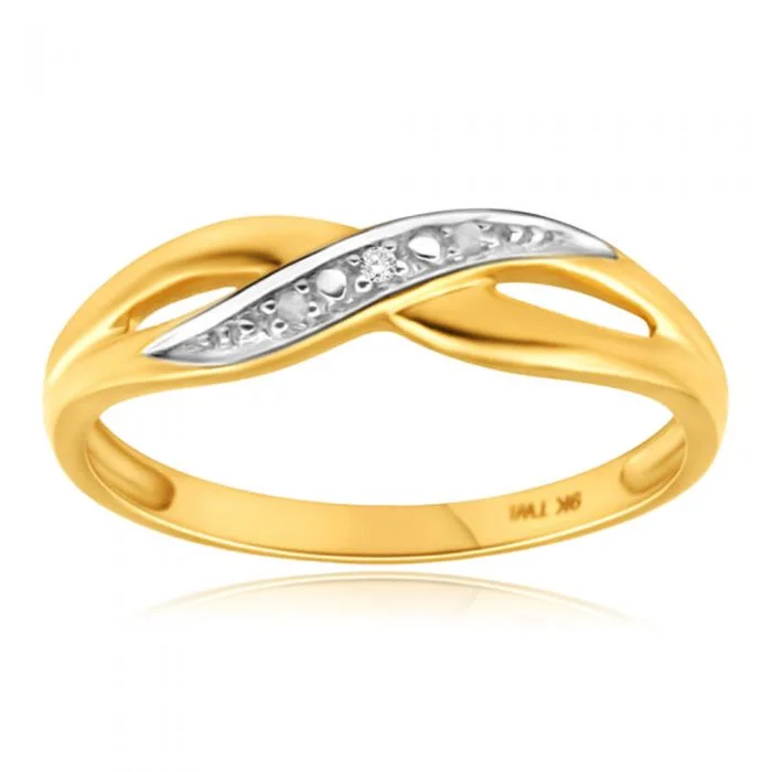 Shine In Style – Shop Jewelry Discounts Today 9ct Yellow Gold Crossover Diamond Ring Shine In Style – Shop Jewelry Discounts Today 9ct Yellow Gold Crossover Diamond Ring