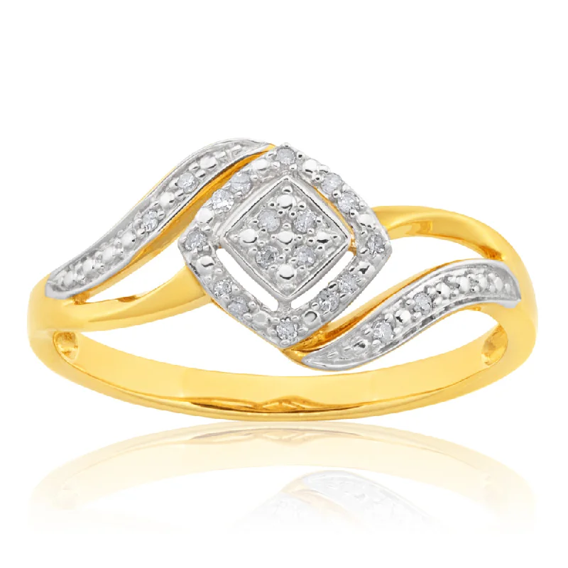 Trending Jewelry Styles Now At Limited-Time Discounts 9ct Yellow Gold Diamond Ring with 20 Brilliant Cut Diamonds Trending Jewelry Styles Now At Limited-Time Discounts 9ct Yellow Gold Diamond Ring with 20 Brilliant Cut Diamonds