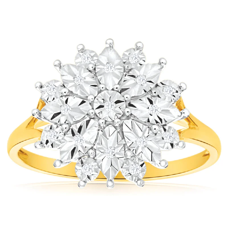 Elegant Necklaces And Bracelets At Limited-Time Offers 9ct Yellow Gold Ring With 19 Diamonds Elegant Necklaces And Bracelets At Limited-Time Offers 9ct Yellow Gold Ring With 19 Diamonds