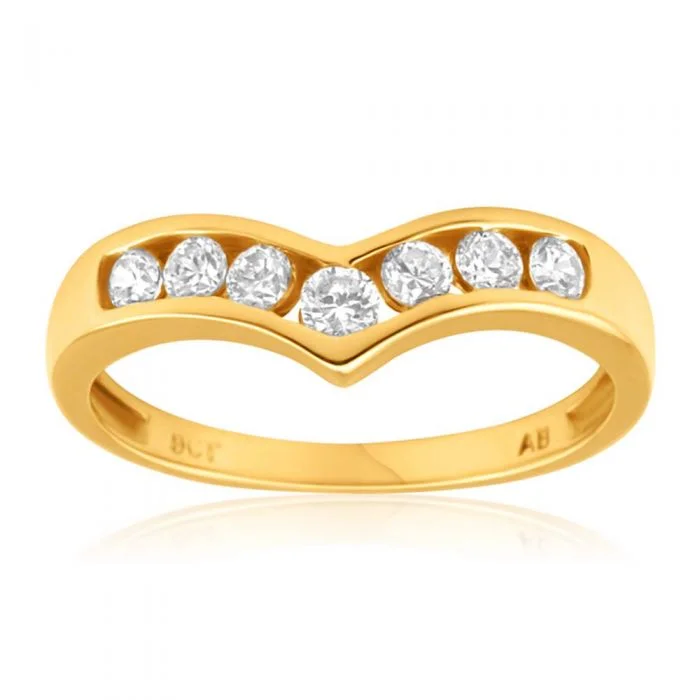 Exclusive Jewelry Sale Event – Shop Now 9ct Yellow Gold Wishbone Cubic Zirconia Ring Exclusive Jewelry Sale Event – Shop Now 9ct Yellow Gold Wishbone Cubic Zirconia Ring