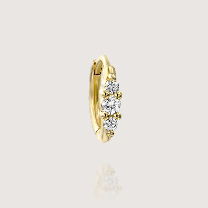 Shop Dazzling Jewelry At The Best Prices Audrey Mini Hoop Earrings with White Diamonds Shop Dazzling Jewelry At The Best Prices Audrey Mini Hoop Earrings with White Diamonds