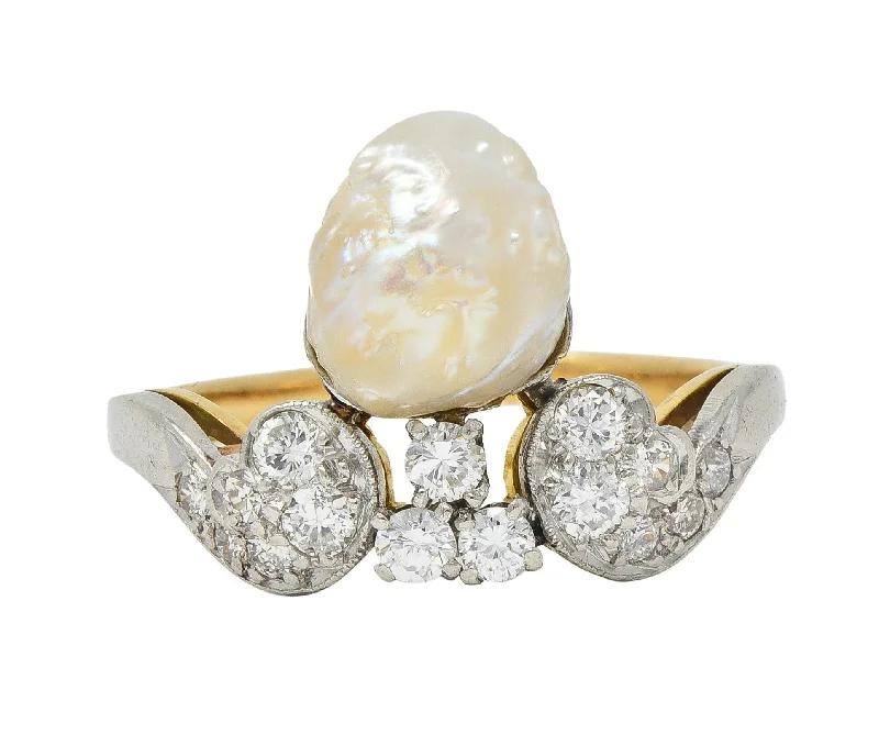 Luxury Jewelry Sale – Sparkle For Less Belle Epoque Baroque Pearl Diamond Platinum 18 Karat Yellow Gold Antique Duchess Tiara Ring Luxury Jewelry Sale – Sparkle For Less Belle Epoque Baroque Pearl Diamond Platinum 18 Karat Yellow Gold Antique Duchess Tiara Ring
