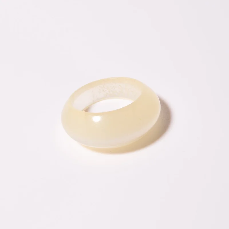 Versatile Layering Jewelry For Effortless Chic Coconut Smoothie Ring
