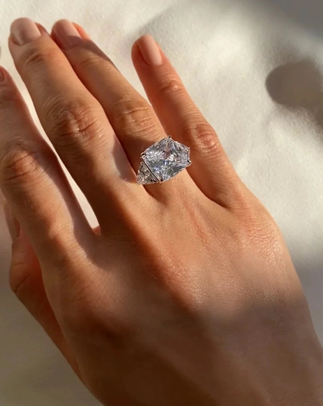 Glamorous Jewelry, Glamorous Deals – Shop Now Cushion Cut Zircon Stone Ring