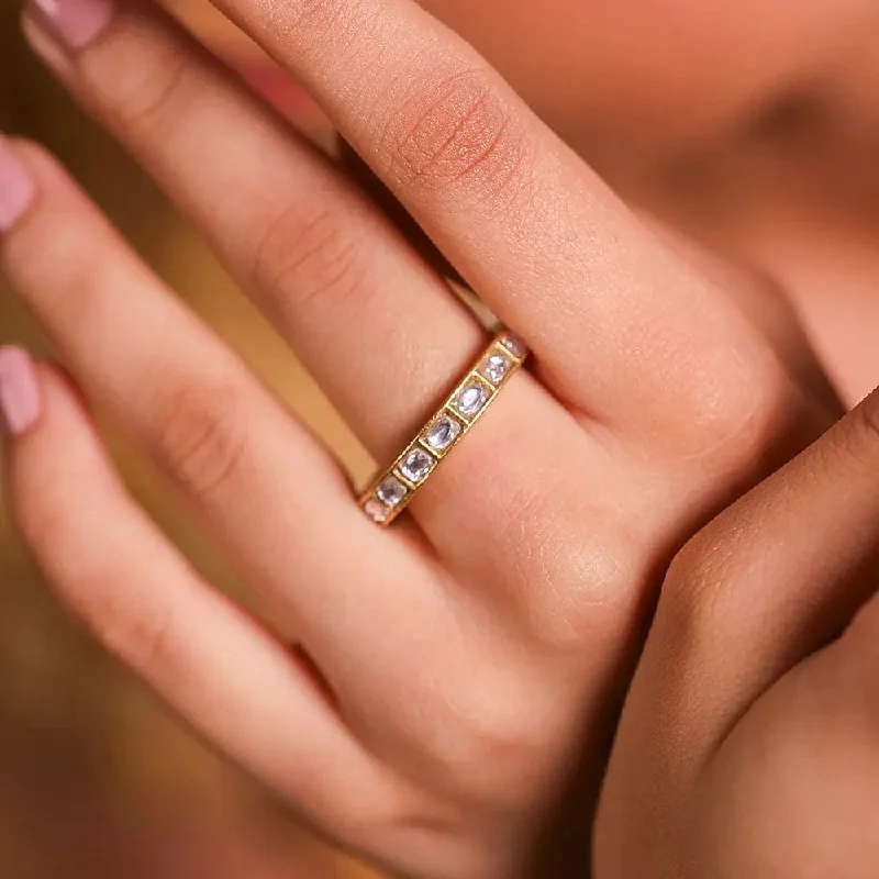 Grab Your Favorite Jewelry At The Lowest Prices 92.5 Silver white polki ring