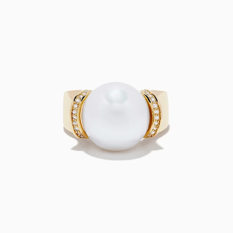 Special Jewelry Deals – Upgrade Your Collection 14K Yellow Gold Fresh Water Pearl and Diamond Ring Special Jewelry Deals – Upgrade Your Collection 14K Yellow Gold Fresh Water Pearl and Diamond Ring