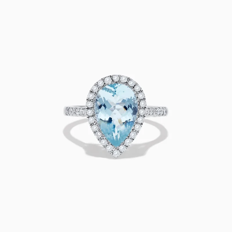 Shop Modern Jewelry Collections With Exclusive Discounts Aquarius 14K White Gold Aquamarine and Diamond Ring Shop Modern Jewelry Collections With Exclusive Discounts Aquarius 14K White Gold Aquamarine and Diamond Ring