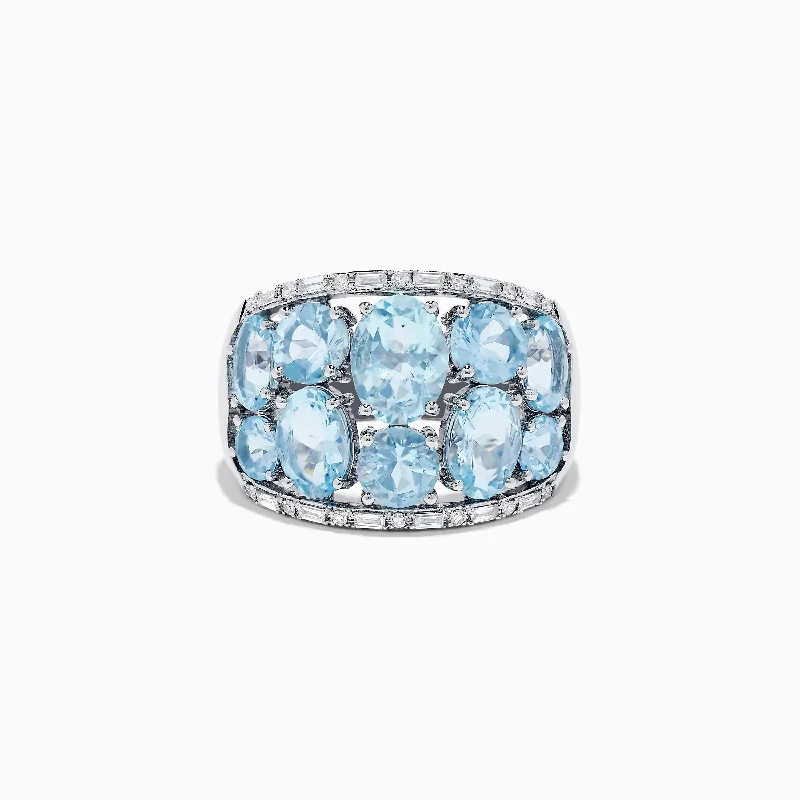 Fashion-Forward Jewelry At Exclusive Discounts Aquarius 14k White Gold Aquamarine and Diamond Ring Fashion-Forward Jewelry At Exclusive Discounts Aquarius 14k White Gold Aquamarine and Diamond Ring