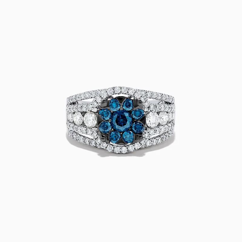 Flash Sale On Stunning Jewelry – Don't Miss Out Bella Bleu 14K White Gold Blue and White Diamond Ring, 2.16 TCW Flash Sale On Stunning Jewelry – Don't Miss Out Bella Bleu 14K White Gold Blue and White Diamond Ring, 2.16 TCW
