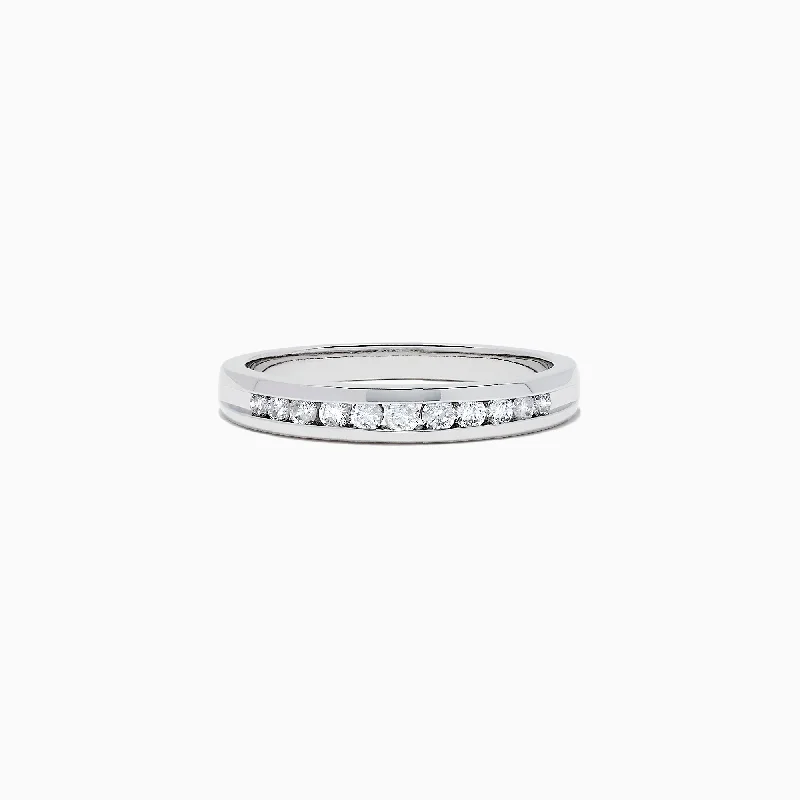Trending Jewelry Now Available At Exclusive Prices Bridal 14K White Gold Channel Set Diamond Band, 0.24 TCW Trending Jewelry Now Available At Exclusive Prices Bridal 14K White Gold Channel Set Diamond Band, 0.24 TCW
