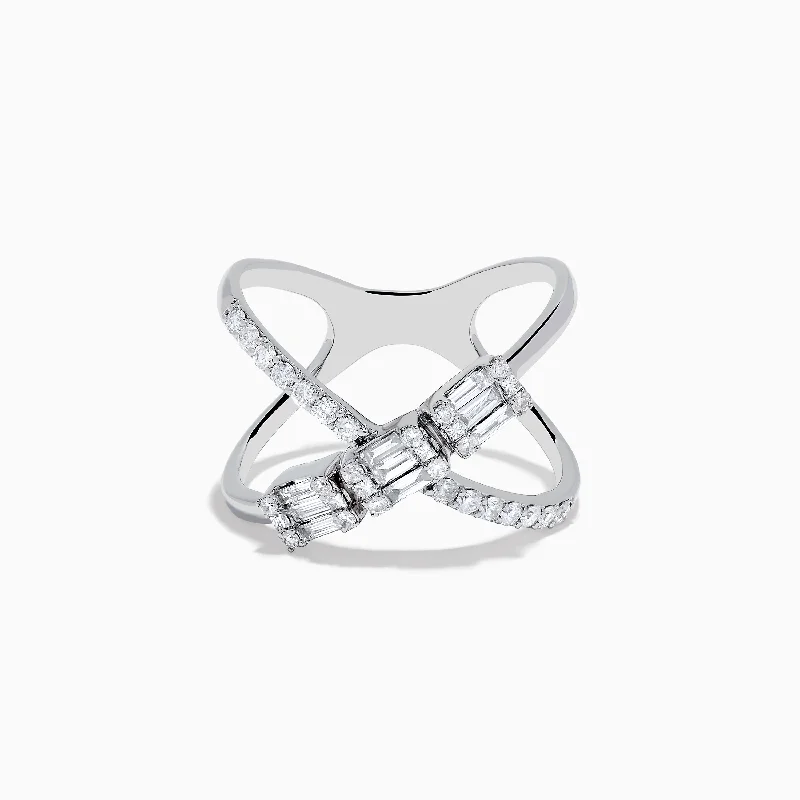 Save On Luxury Jewelry Pieces – Limited-Time Offers Classique 14K White Gold Diamond Wide Crossover Ring Save On Luxury Jewelry Pieces – Limited-Time Offers Classique 14K White Gold Diamond Wide Crossover Ring