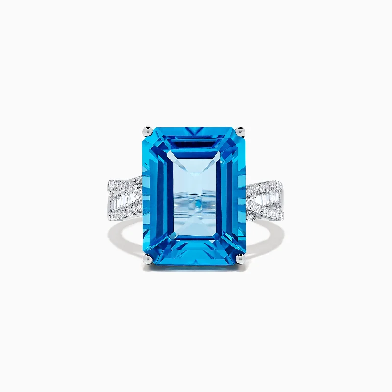 Your Dream Jewelry At Dream Prices – Shop Now Ocean Bleu 14K White Gold Blue Topaz and Diamond Ring, 13.65 TCW Your Dream Jewelry At Dream Prices – Shop Now Ocean Bleu 14K White Gold Blue Topaz and Diamond Ring, 13.65 TCW