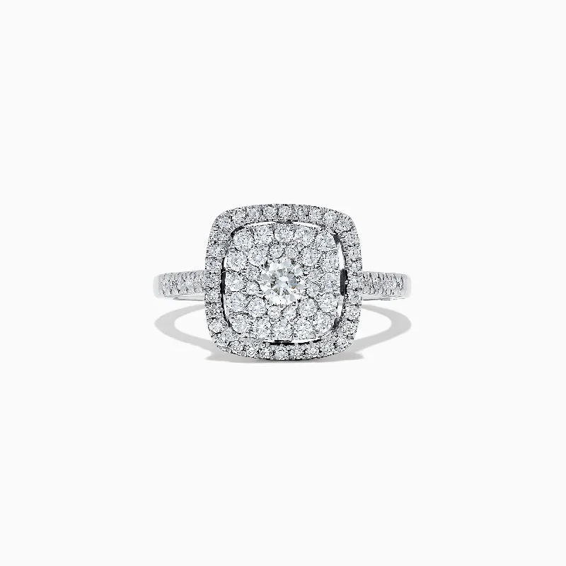 Luxury Jewelry At Unbeatable Discounts Pave Classica 14K White Gold Diamond Ring, 0.83 Luxury Jewelry At Unbeatable Discounts Pave Classica 14K White Gold Diamond Ring, 0.83
