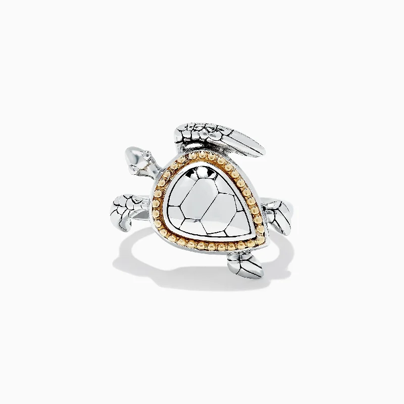 Sparkle More For Less – Jewelry Sale Happening Now Seaside Sterling Silver and 18K Gold Turtle Ring Sparkle More For Less – Jewelry Sale Happening Now Seaside Sterling Silver and 18K Gold Turtle Ring