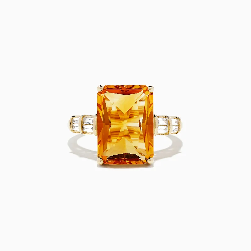 Don't Miss Out On Bestselling Jewelry At Special Prices Sunset 14K Yellow Gold Citrine and Diamond Ring, 7.02 TCW Don't Miss Out On Bestselling Jewelry At Special Prices Sunset 14K Yellow Gold Citrine and Diamond Ring, 7.02 TCW