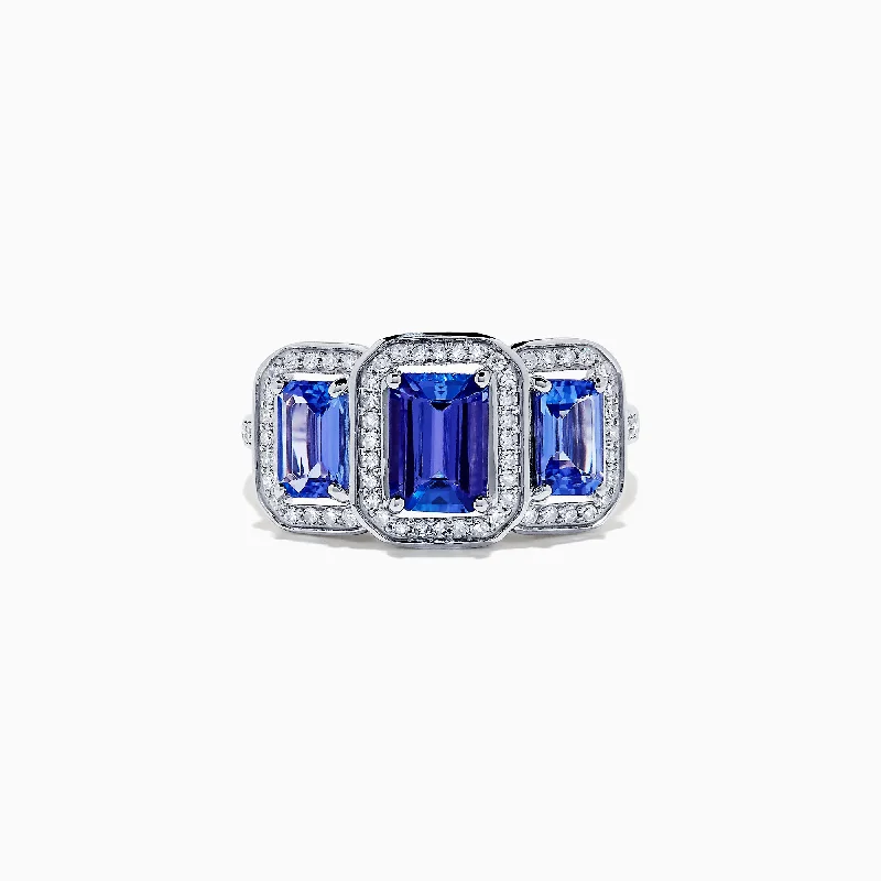 Elegant Jewelry At Unbeatable Offers – Shop Before It's Gone Nahla Siri 14K White Gold Tanzanite and Diamond Ring, 2.27 TCW Elegant Jewelry At Unbeatable Offers – Shop Before It's Gone Nahla Siri 14K White Gold Tanzanite and Diamond Ring, 2.27 TCW
