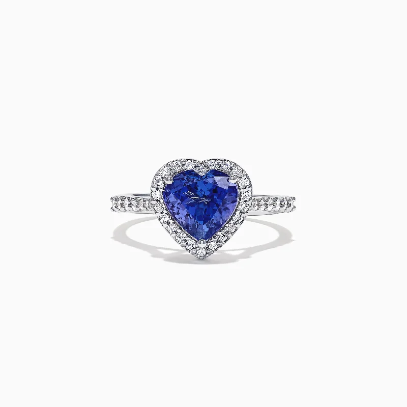 The Ultimate Jewelry Sale – Shop Premium Styles Nahla Siri 14K White Gold Tanzanite and Diamond Heart Ring, 2.38 TCW The Ultimate Jewelry Sale – Shop Premium Styles Nahla Siri 14K White Gold Tanzanite and Diamond Heart Ring, 2.38 TCW