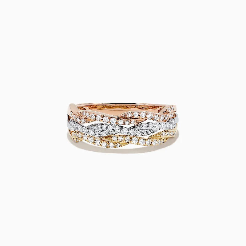 Jewelry Deals That Sparkle – Shop Today Trio 14K Tri Tone Gold Diamond Ring, 0.34 TCW Jewelry Deals That Sparkle – Shop Today Trio 14K Tri Tone Gold Diamond Ring, 0.34 TCW
