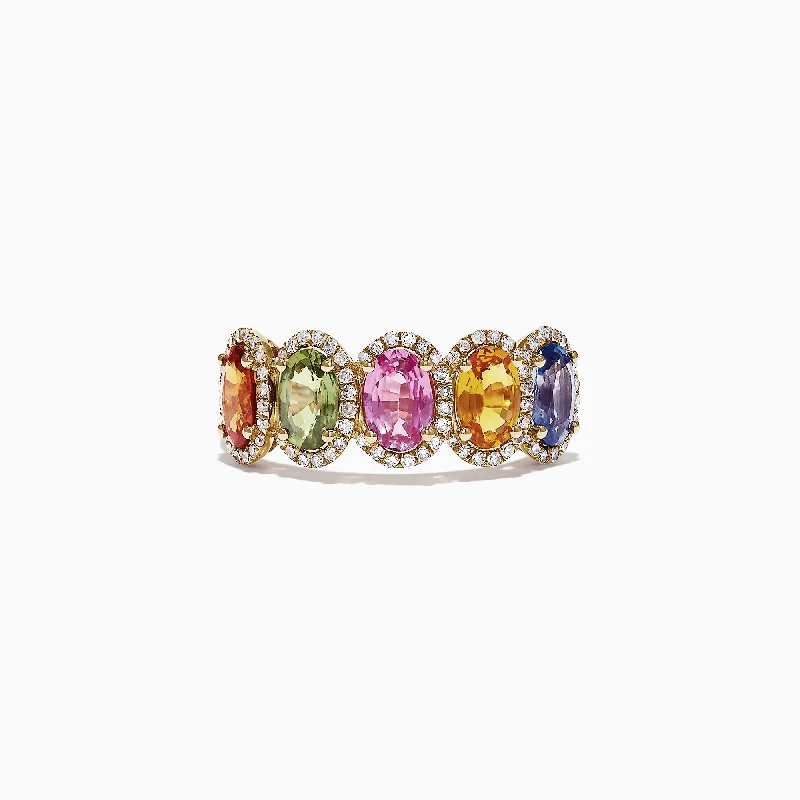 Limited-Time Jewelry Sale – Don't Miss These Deals Watercolors 14K Yellow Gold Multi-Sapphire Diamond Ring, 2.81 TCW Limited-Time Jewelry Sale – Don't Miss These Deals Watercolors 14K Yellow Gold Multi-Sapphire Diamond Ring, 2.81 TCW