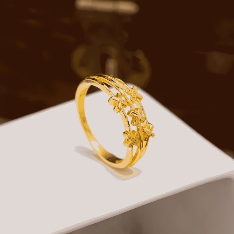 Personalized Engraved Jewelry For Meaningful Gifts Sprouting Rosette Ring PGR45-021