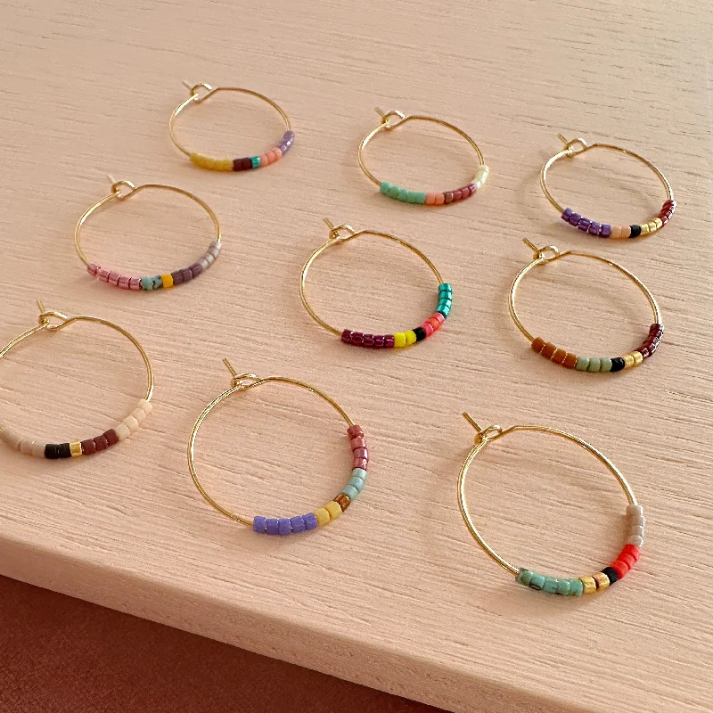 Personalized Jewelry Sale – Unique Gifts At Low Prices Irina - Beaded Hoop Earrings