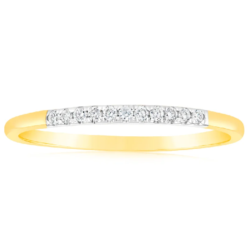 Seasonal Jewelry Deals – Elevate Your Style Luminesce Lab Grown 1/10 Carat Diamond Eternity Ring in 9ct Yellow Gold Seasonal Jewelry Deals – Elevate Your Style Luminesce Lab Grown 1/10 Carat Diamond Eternity Ring in 9ct Yellow Gold