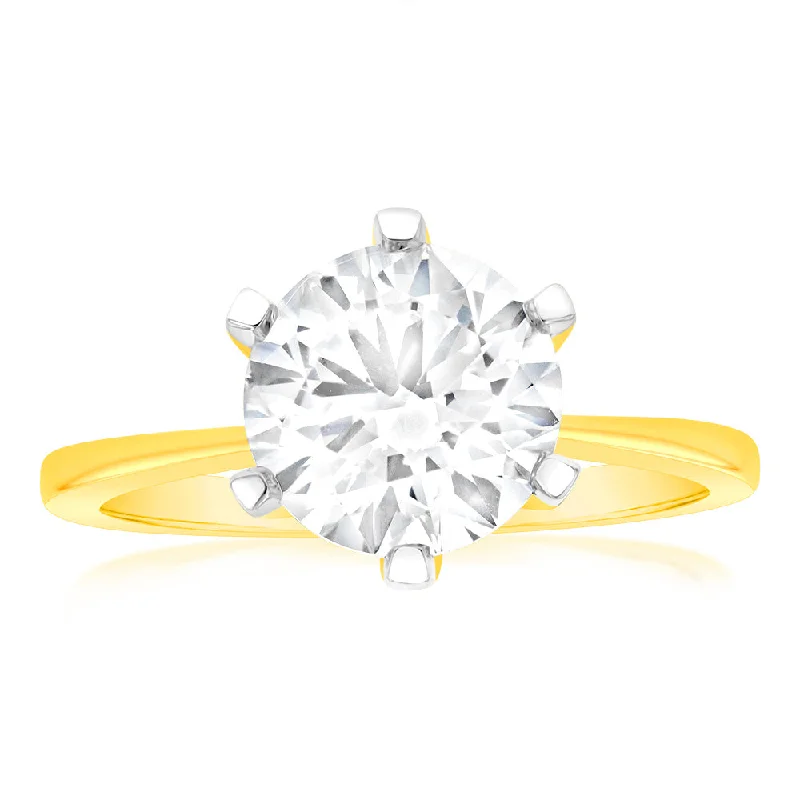 Affordable Glamour – Premium Jewelry At Special Prices Luminesce Lab Grown 3 Carat Certified Engagement Ring in 18ct Yellow Gold Affordable Glamour – Premium Jewelry At Special Prices Luminesce Lab Grown 3 Carat Certified Engagement Ring in 18ct Yellow Gold