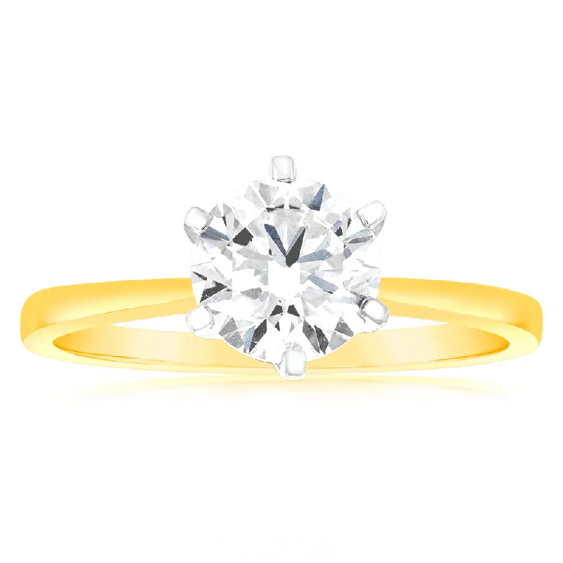 Holiday Jewelry Sale – Perfect Gifts At The Best Prices Luminesce Lab Grown Certified 2 Carat Solitaire Engagement Ring in 18ct Yellow Gold Holiday Jewelry Sale – Perfect Gifts At The Best Prices Luminesce Lab Grown Certified 2 Carat Solitaire Engagement Ring in 18ct Yellow Gold