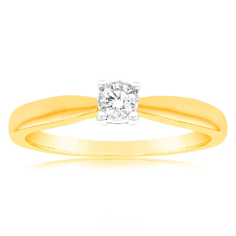 Flash Sale On Exquisite Jewelry – Don't Miss Out Luminesce Lab Grown Diamond 4 Claw Ring In 9ct Yellow Gold Flash Sale On Exquisite Jewelry – Don't Miss Out Luminesce Lab Grown Diamond 4 Claw Ring In 9ct Yellow Gold