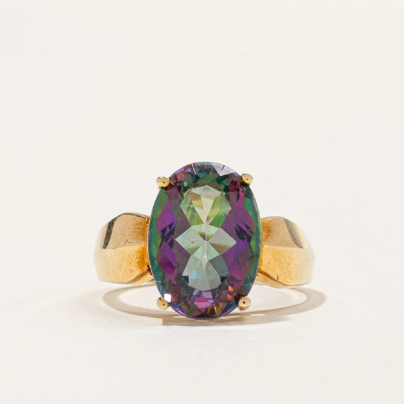 High-End Jewelry, Now More Affordable Than Ever Mystic Topaz Cocktail Ring | 5.80ct | SZ 8 |