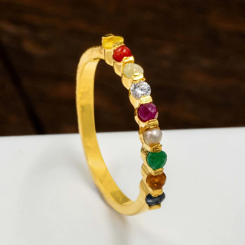 High-End Sparkle, Low-End Prices – Jewelry Sale Live Navaratna Ring PRNNR1-003