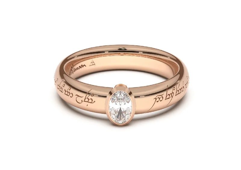 Elegant Jewelry, Exclusive Prices – Shop Now Oval Elegant Elvish Engagement Ring, Red Gold Elegant Jewelry, Exclusive Prices – Shop Now Oval Elegant Elvish Engagement Ring, Red Gold