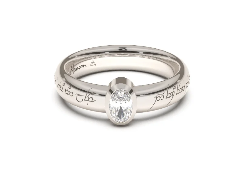 Gorgeous Jewelry, Limited-Time Savings Oval Modern Elvish Engagement Ring, White Gold & Platinum Gorgeous Jewelry, Limited-Time Savings Oval Modern Elvish Engagement Ring, White Gold & Platinum