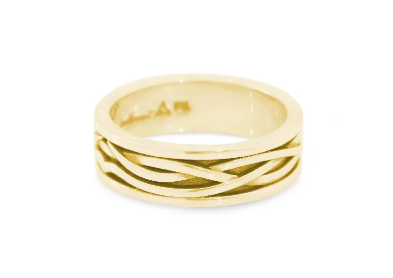 Personalized Jewelry Sale – Unique Gifts At Low Prices Patterned Elvish Woodland Ring, Yellow Gold Personalized Jewelry Sale – Unique Gifts At Low Prices Patterned Elvish Woodland Ring, Yellow Gold