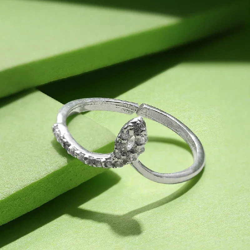Bestselling Jewelry At Special Promotional Rates Sparkling Zircon Silver Ring