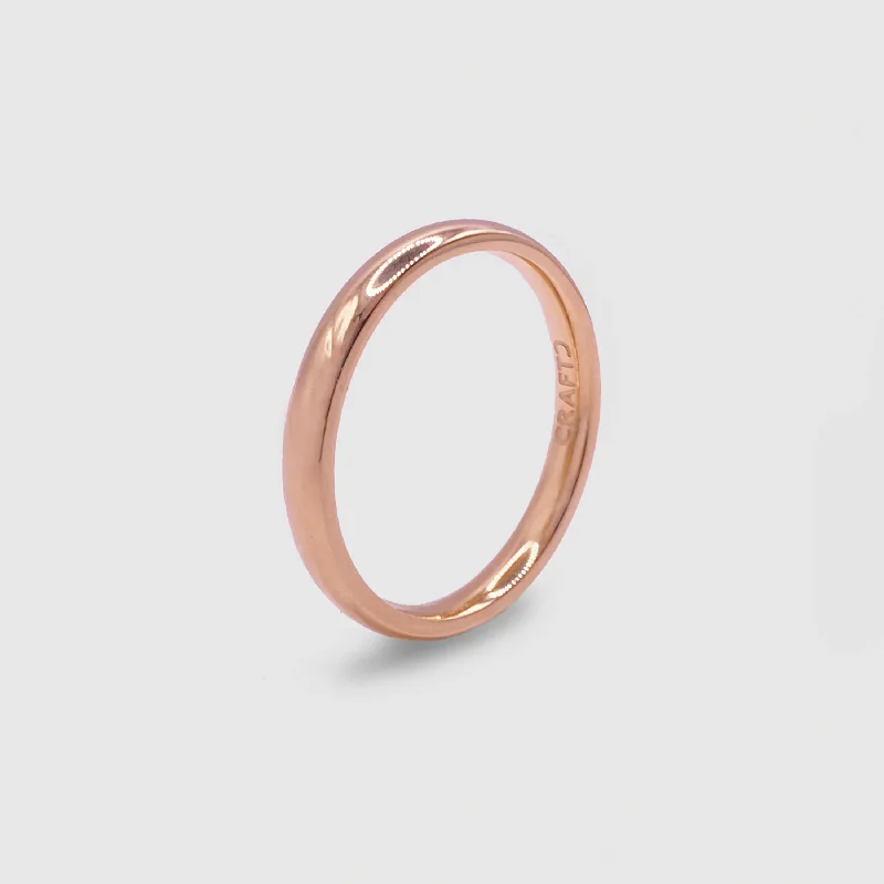Shop Handcrafted Jewelry At Special Promotional Rates Round Band Ring (Rose Gold) 3mm Shop Handcrafted Jewelry At Special Promotional Rates Round Band Ring (Rose Gold) 3mm