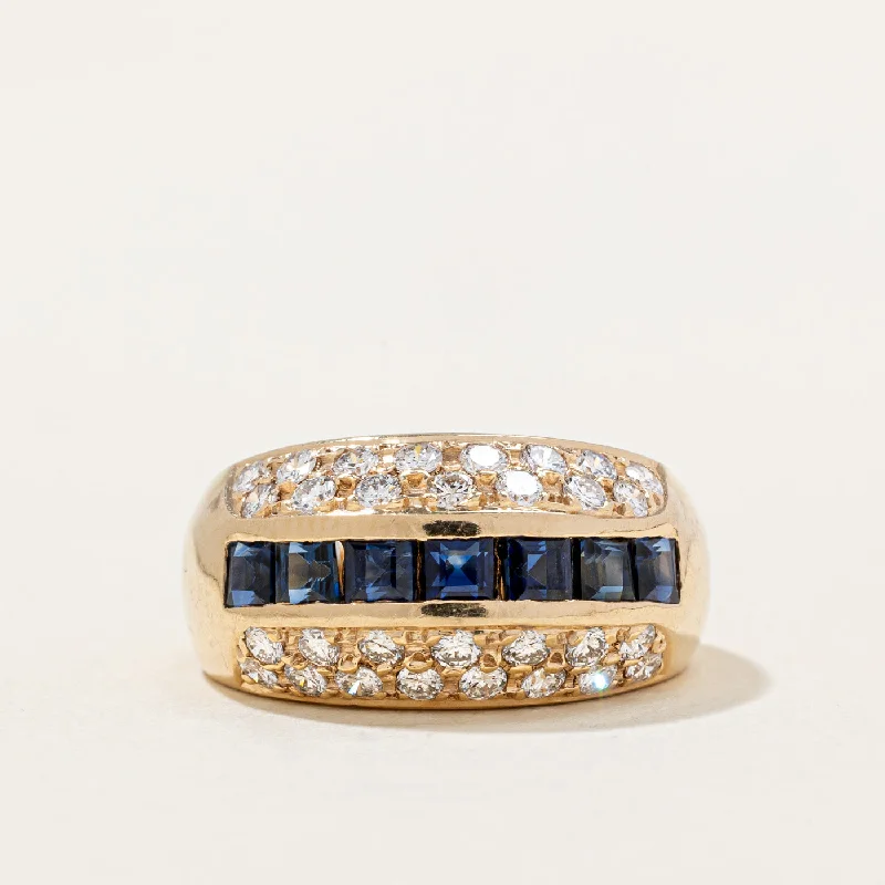 Huge Savings On Timeless Jewelry Collections Sapphire & Diamond Cocktail Ring | 0.84ctw, 0.60ctw | SZ 5.25 | Huge Savings On Timeless Jewelry Collections Sapphire & Diamond Cocktail Ring | 0.84ctw, 0.60ctw | SZ 5.25 |